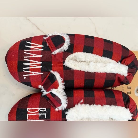 NWT Rae Dunn Womens Slippers Packable “Mama Bear” - Picture 2 of 5